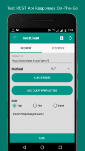 اسکرین شات 2 برنامه Rest Client - Pocket POSTMAN
