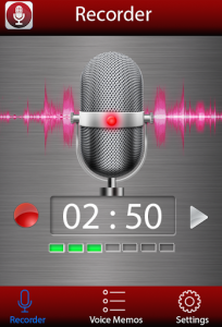 اسکرین شات برنامه Voice recorder 1