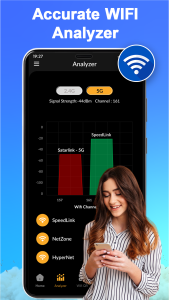 اسکرین شات 2 برنامه WIFI Analyzer - Mobile Hotspot