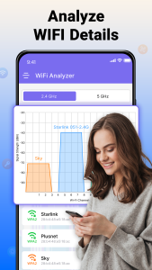 اسکرین شات 2 برنامه WiFi Analyzer Password Manager
