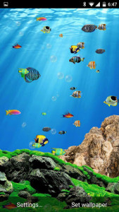 اسکرین شات برنامه Aquarium Live Wallpaper Free 2