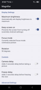 اسکرین شات 4 برنامه Magnifier + Flashlight