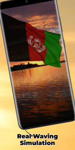 اسکرین شات برنامه Afghanistan Flag Live Wall 4