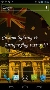 اسکرین شات برنامه 3D Australia Flag Live Wallpaper 6