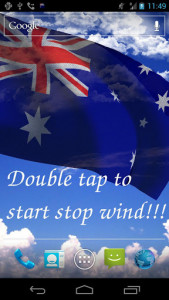 اسکرین شات برنامه 3D Australia Flag Live Wallpaper 2