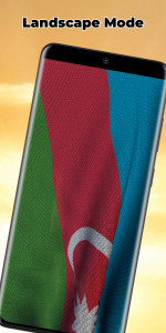 اسکرین شات 3 برنامه Azerbaijan Flag Live Wallpaper