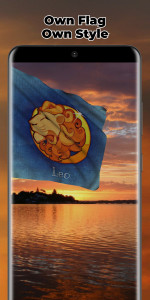 اسکرین شات 8 برنامه Azerbaijan Flag Live Wallpaper