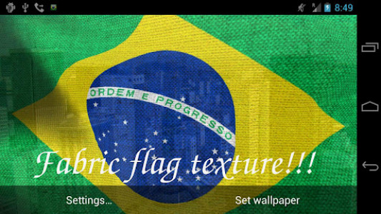 اسکرین شات برنامه Brazil Flag Live Wallpaper 6