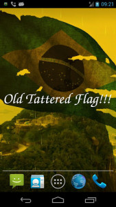 اسکرین شات برنامه Brazil Flag Live Wallpaper 7