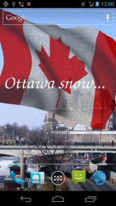 اسکرین شات برنامه Canada Flag Live Wallpaper 5