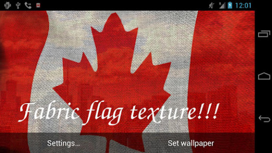 اسکرین شات برنامه Canada Flag Live Wallpaper 6