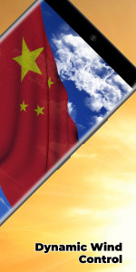 اسکرین شات 2 برنامه China Flag Live Wallpaper