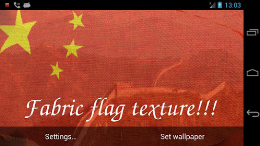 اسکرین شات برنامه China Flag Live Wallpaper 8