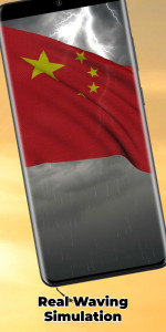 اسکرین شات 4 برنامه China Flag Live Wallpaper