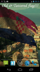 اسکرین شات برنامه 3D Croatia Flag Live Wallpaper 6