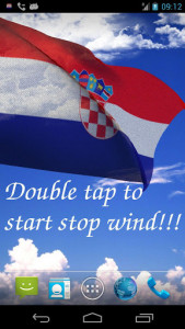 اسکرین شات برنامه 3D Croatia Flag Live Wallpaper 2