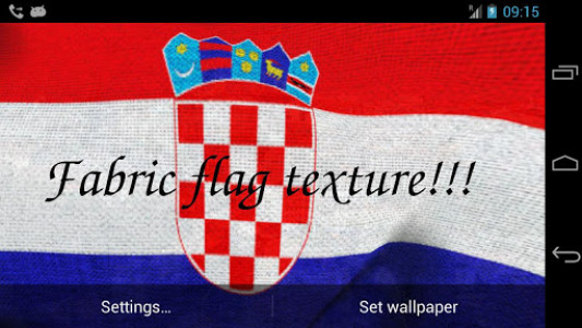 اسکرین شات برنامه 3D Croatia Flag Live Wallpaper 7