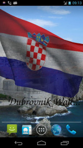 اسکرین شات برنامه 3D Croatia Flag Live Wallpaper 4