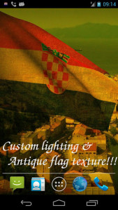 اسکرین شات برنامه 3D Croatia Flag Live Wallpaper 5