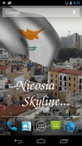 اسکرین شات برنامه 3D Cyprus Flag Live Wallpaper 2