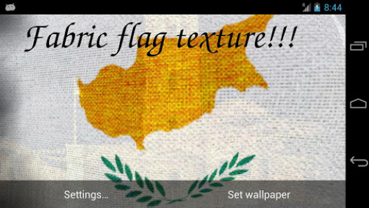 اسکرین شات برنامه 3D Cyprus Flag Live Wallpaper 6