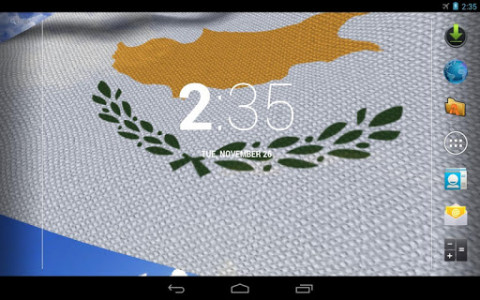 اسکرین شات برنامه 3D Cyprus Flag Live Wallpaper 8