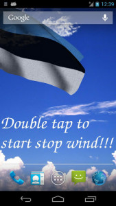 اسکرین شات برنامه Estonia Flag Live Wallpaper 1