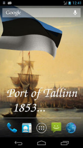اسکرین شات برنامه Estonia Flag Live Wallpaper 3