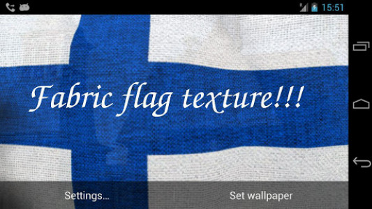 اسکرین شات برنامه Finland Flag Live Wallpaper 6