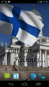 اسکرین شات برنامه Finland Flag Live Wallpaper 3