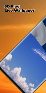 اسکرین شات 1 برنامه Finland Flag Live Wallpaper