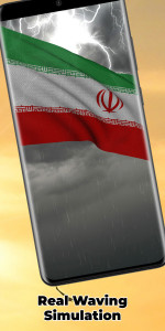 اسکرین شات برنامه Iran Flag Live Wallpaper 4