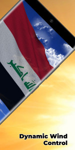 اسکرین شات 2 برنامه Iraq Flag Live Wallpaper