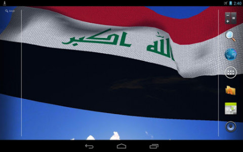 اسکرین شات برنامه Iraq Flag Live Wallpaper 8