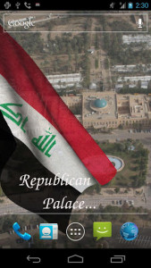 اسکرین شات برنامه Iraq Flag Live Wallpaper 5
