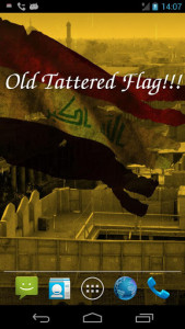 اسکرین شات برنامه Iraq Flag Live Wallpaper 7