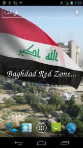 اسکرین شات برنامه Iraq Flag Live Wallpaper 2