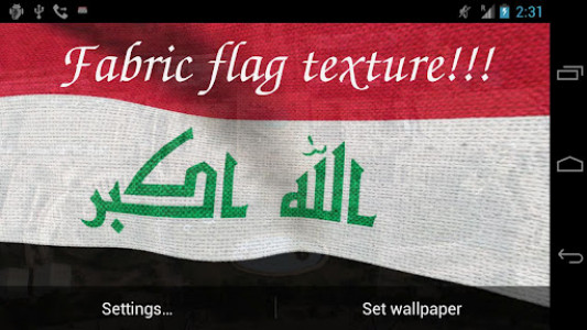 اسکرین شات برنامه Iraq Flag Live Wallpaper 6