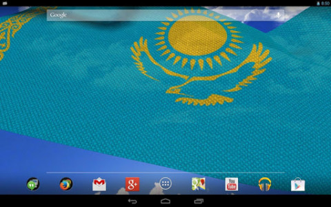 اسکرین شات برنامه Kazakhstan Flag Live Wallpaper 8