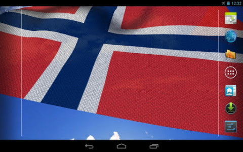 اسکرین شات برنامه Norway Flag Live Wallpaper 7