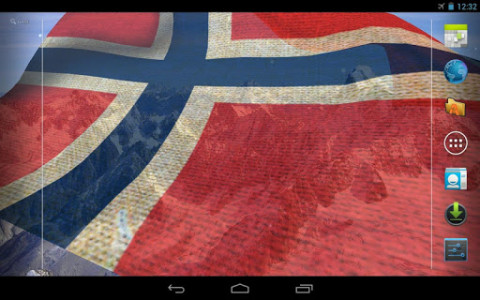 اسکرین شات برنامه Norway Flag Live Wallpaper 8