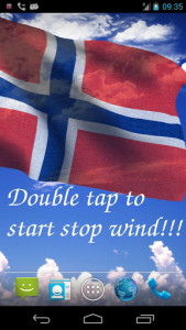 اسکرین شات برنامه Norway Flag Live Wallpaper 1