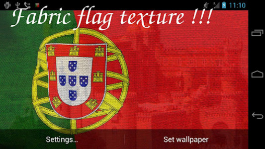 اسکرین شات برنامه Portugal Flag Live Wallpaper 6