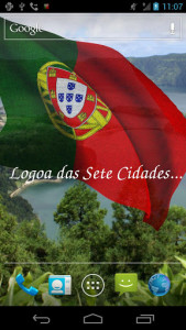 اسکرین شات برنامه Portugal Flag Live Wallpaper 5