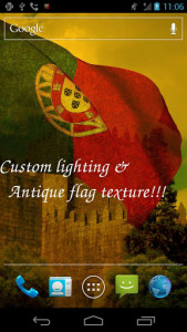 اسکرین شات برنامه Portugal Flag Live Wallpaper 3
