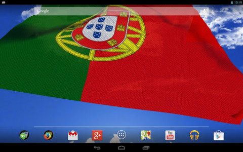 اسکرین شات برنامه Portugal Flag Live Wallpaper 8