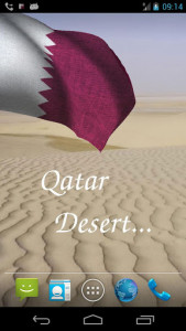 اسکرین شات برنامه Qatar Flag Live Wallpaper 3