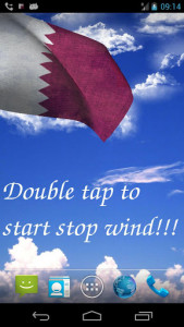 اسکرین شات برنامه Qatar Flag Live Wallpaper 1