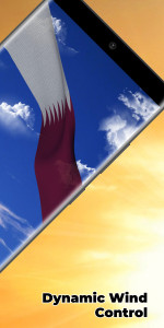 اسکرین شات 2 برنامه Qatar Flag Live Wallpaper