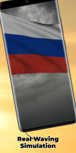 اسکرین شات 4 برنامه Russia Flag Live Wallpaper